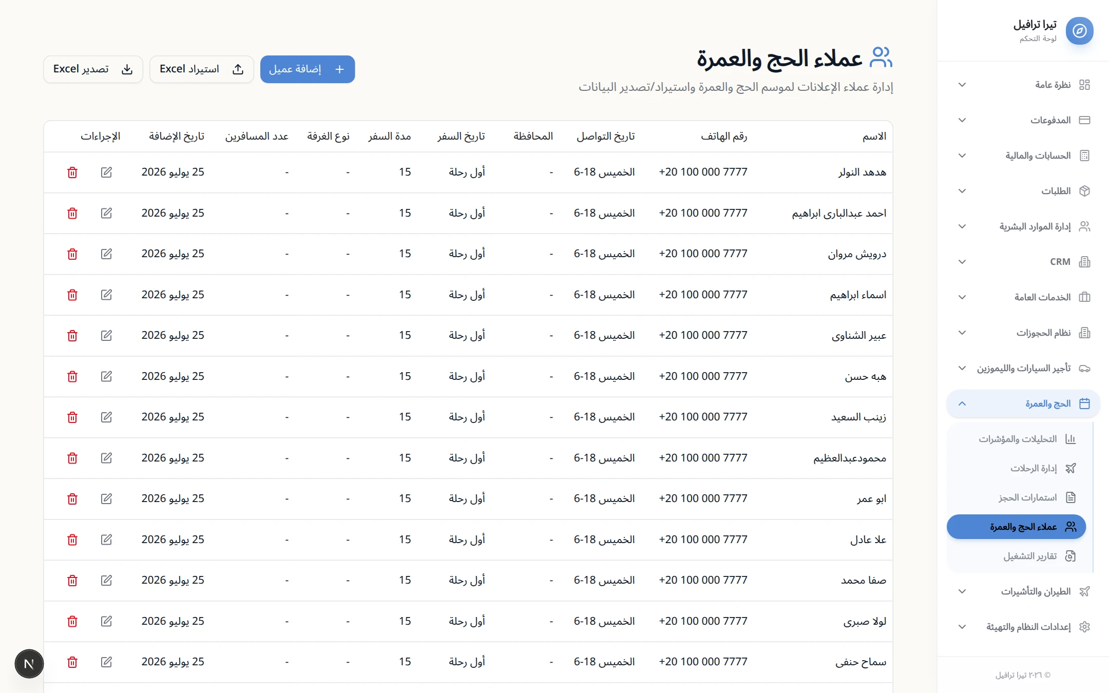 Verified Pilgrim Registration Database (Sanitized Contacts)