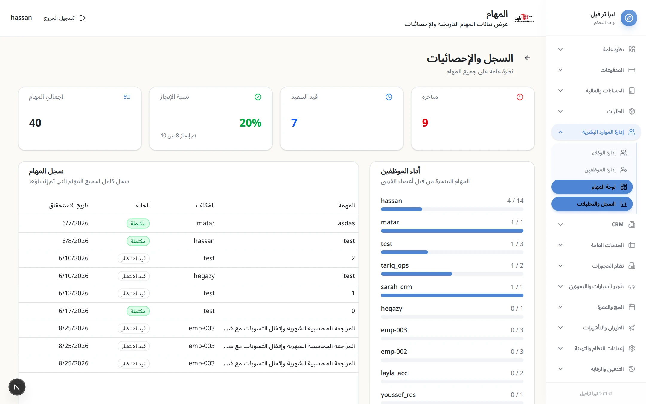 Operations History & Comprehensive Task Audit Logs